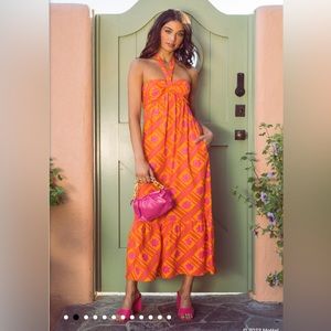 Show Me Your MuMu - Midge Midi Dress Malibu Daisy